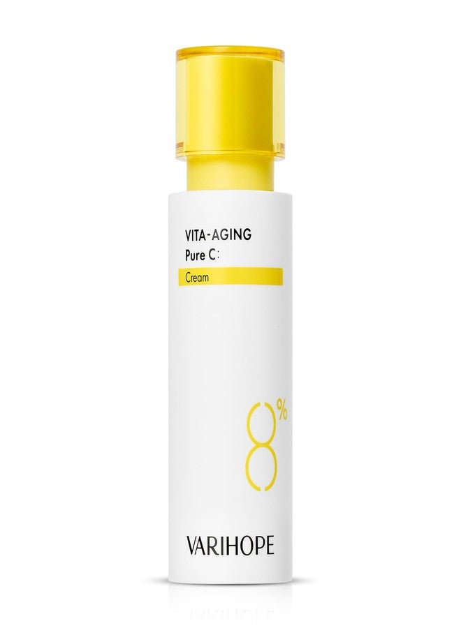 VARIHOPE Vita-Aging Pure C Cream – Vitamin C Face Cream for Deep Hydration, Elasticity & Uneven Tone, Korean Skin Care with Pure Vitamin C for Smooth, Radiant, Healthy-Looking Skin | 1.35 fl oz - Image 1